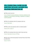 CPLS COURSE FINAL PAPER SOLVED&NewLine;QUESTIONS DETAILED ANSWERS FULL&NewLine;SOLUTION PREPARATION SET