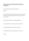 Salesforce Administrator Certification Exam 200 Practice Questions with Verified Answers