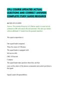 CPLS COURSE UPDATED ACTUAL&NewLine;QUESTIONS AND CORRECT ANSWERS&NewLine;COMPLETE STUDY GUIDE RESOURCE