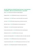 NU 189 &sol; NU189 Exam 4 Medical-Surgical Nursing II &vert; Exam Questions&NewLine;& ANSWERS &vert; 100&percnt; Correct&sol;Verified Solutions &vert; Latest 2026&NewLine;