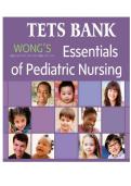 Wong&rsquo;s Essentials of Pediatric Nursing 9th Edition Test Bank