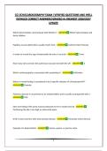 CCI ECHOCARDIOGRAPHY EXAM &vert;VERIFIED QUESTIONS AND WELL DETAILED CORRECT ANSWERS&vert;GRADED A&plus;&vert;NEWEST 2026&sol;2027 UPDATE