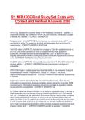5&sol;1 NFPA70E Final Study Set Exam with Correct and Verified Answers 2026