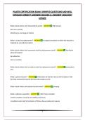 PILATES CERTIFICATION EXAM &vert;VERIFIED QUESTIONS AND WELL DETAILED CORRECT ANSWERS&vert;GRADED A&plus;&vert;NEWEST 2026&sol;2027 UPDATE