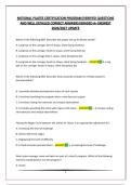 NATIONAL PILATES CERTIFICATION PROGRAM&vert;VERIFIED QUESTIONS AND WELL DETAILED CORRECT ANSWERS&vert;GRADED A&plus;&vert;NEWEST 2026&sol;2027 UPDATE