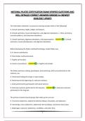 NATIONAL PILATES CERTIFICATION EXAM&vert;VERIFIED QUESTIONS AND WELL DETAILED CORRECT ANSWERS&vert;GRADED A&plus;&vert;NEWEST 2026&sol;2027 UPDATE