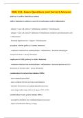 NSG 511&colon; Exam Questions and Correct Answers
