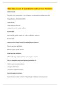 NSG 511&colon; Exam 3 Questions and Correct Answers