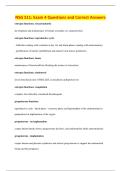 NSG 511&colon; Exam 4 Questions and Correct Answers 
