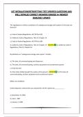UST INSTALLATION&sol;RETROFITTING TEST&vert;VERIFIED QUESTIONS AND WELL DETAILED CORRECT ANSWERS&vert;GRADED A&plus;&vert;NEWEST 2026&sol;2027 UPDATE