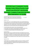 NUR 206 Exam 3 Community Nursing Concepts Guide Official Practice Exam Actual Exam 2026&sol;2027 with Detailed Rationales &vert; Complete Exam-Style Questions &vert; Pass Guaranteed &ndash; A&plus; Graded&NewLine;&NewLine;