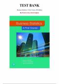 Test Bank for Business Statistics&colon; A First Course&comma; 8th edition by David Levine&comma; David Stephan&comma; Chapter 1-20 &vert; All Chapters