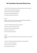 DAT Quantitative Reasoning Ultimate Exam
