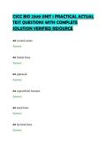 CSCC BIO 2300 UNIT 1 PRACTICAL ACTUAL&NewLine;TEST QUESTIONS WITH COMPLETE&NewLine;SOLUTION VERIFIED RESOURCE