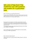 QAL Laws & Regs Exam Prep &lpar;California&rpar; over 200 questions and answers for a guaranteed pass&period;&NewLine;&NewLine;
