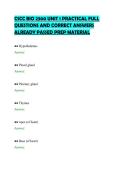 CSCC BIO 2300 UNIT 1 PRACTICAL FULL&NewLine;QUESTIONS AND CORRECT ANSWERS&NewLine;ALREADY PASSED PREP MATERIAL