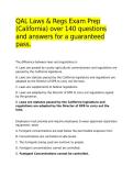QAL Laws & Regs Exam Prep &lpar;California&rpar; over 140 questions and answers for a guaranteed pass&period;