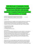 NUR 206 Exam 1 Community Nursing Concepts Review Official Practice Exam Actual Exam 2026&sol;2027 with Detailed Rationales &vert; Complete Exam-Style Questions &vert; Pass Guaranteed &ndash; A&plus; Graded&NewLine;&NewLine;