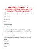 NUR2058 Exam 1 V1&ndash;V3 &vert; Dimensions of Nursing Practice &vert; Rasmussen University &vert; Q&A with Rationale &lpar;NUR 2058 Exam 1&rpar;