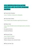 CSTU CERTIFICATION EVALUATION&NewLine;QUESTIONS AND SOLUTIONS EXAMPREP&NewLine;MATERIAL