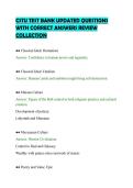 CSTU TEST BANK UPDATED QUESTIONS&NewLine;WITH CORRECT ANSWERS REVIEW&NewLine;COLLECTION