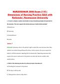 NUR2058 Exam 2 V1&ndash;V3 &vert; Dimensions of Nursing Practice &vert; Rasmussen University &vert; Q&A with Rationale &lpar;NUR 2058 Exam 2&rpar;