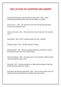 APEA 3P EXAM&colon; KEY QUESTIONS AND ANSWERS 