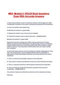 MS2- Module 2- NCLEX Book Questions Exam With Accurate Answers