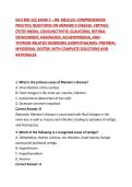GCU BIO-322 EXAM 3 &ndash; DR&period; MELILLO&colon; COMPREHENSIVE PRACTICE QUESTIONS ON MENIERE'S DISEASE&comma; VERTIGO&comma; OTITIS MEDIA&comma; CONJUNCTIVITIS&comma; GLAUCOMA&comma; RETINAL DETACHMENT&comma; HEADACHES&comma; SCHIZOPHRENIA&comma; AND THYROID-RELATED DISORDERS &lpar;EXOPHTHALMOS&comma; PRETIBIAL MYXEDEMA&comma;