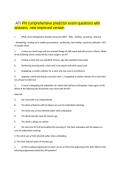 ATI PN Comprehensive Predictor Exam Study Guide and Review