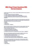 MS2 Chap 8 Exam Questions With Correct Answers