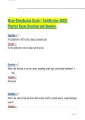 Water Distribution Grade 1 Certification ADEQ Practice Exam Questions and Answers 