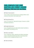 CWEL COMPLETE STUDY SHEET&NewLine;QUESTIONS AND CORRECT ANSWERS&NewLine;PREMIUM PREPARATION MATERIAL