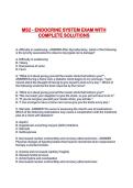 MS2 - ENDOCRINE SYSTEM EXAM WITH COMPLETE SOLUTIONS