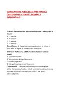 HAWAII NOTARY PUBLIC EXAM PREP PRACTICE QUESTIONS WITH VERIFIED ANSWERS & EXPLANATIONS