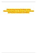 Updated&sol;Latest Rosenthal and Lehne&rsquo;s Pharmacotherapeutics for Advanced Practice Providers 2nd Edition 2025&ndash;2026 Comprehensive Test Bank Questions and Answers for Advanced Pharmacology Nurse Practitioner Prescribing Clinical Decision Making and Certificati