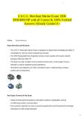 U&period;S&period;C&period;G&period; Merchant Marine Exam&colon; DDE 1000&sol;4000 HP with all Correct & 100&percnt; Verified Answers &vert;Already Graded A&plus;