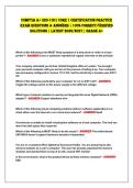 CompTia a&plus; 220-1001 Core 1 CerTifiCaTion praCTiCe&NewLine;exam QUeSTionS & anSwerS &vert; 100&percnt; CorreCT&sol;Verified&NewLine;SolUTionS &vert; laTeST 2026&sol;2027 &vert; grade a&plus; 