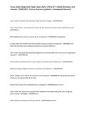 Texas Safety Inspection Final Exam &lpar;2025&rpar; UPDATE Verified Questions And Answers &vert; With 100&percnt; Correct Answers graded A&plus; Guaranteed Success&excl;&excl;&NewLine;
