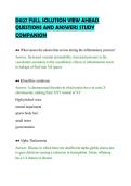 D027 FULL SOLUTION VIEW AHEAD&NewLine;QUESTIONS AND ANSWERS STUDY&NewLine;COMPANION