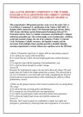 AQA A-LEVEL HISTORY COMPONENT 1C THE TUDORS &NewLine;EXAM 200 ACTUAL QUESTIONS AND CORRECT ANSWER &NewLine;WITH RATIONALE LATEST 2026 ALREADY GRADED A&plus;