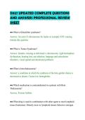 D027 UPDATED COMPLETE QUESTIONS&NewLine;AND ANSWERS PROFESSIONAL REVIEW&NewLine;SHEET&NewLine;