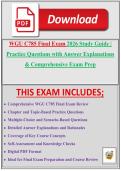 WGU C785 Final Exam 2026 Study Guide &vert; Practice Questions with Answer Explanations & Comprehensive Exam Prep