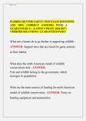 FLORIDA HUNTER SAFETY TEST EXAM QUESTIONS&NewLine;AND 100&percnt; CORRECT ANSWERS WITH A&NewLine;GUARANTEED A&plus; &vert; LATEST UPDATE 2026&sol;2027 &vert;&NewLine;VERIFIED SOLUTIONS &vert; GUARANTEED PASS&excl;&excl; 