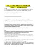 ANCC Family Nurse Practitioner &lpar;FNP&rpar; Board Exam Questions with Correct Answers 2025 &vert; Complete Practice Exam & Study Guide
