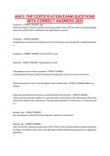 ANCC FNP Certification Exam Questions with Correct Answers 2025 &vert; Complete Practice Exam & Study Guide
