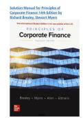 Solution Manual For Principles Of Corporate Finance 14th Edition By Richard Brealey&comma; Stewart Myers &vert;&vert;Complete Guide A&plus;
