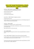 ANCC Family Nurse Practitioner &lpar;FNP&rpar; Exam 2025 Professional Issues Practice Questions with Correct Answers &vert; Comprehensive Certification Review Study Guide
