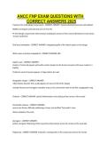 ANCC FNP Exam Questions with Correct Answers 2025 &vert; Family Nurse Practitioner &lpar;FNP-BC&rpar; Certification Practice Exam & Comprehensive Study Guide