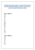 NIH Stroke Scale Group a patIeNt 1-6 exaM lateSt 2026 actual&NewLine;QueStIoNS aNd VerIFIed aNSWerS &lpar;lateSt 2026 &sol; 2027 update&rpar; a&plus;&NewLine;Grade 100&percnt; GuaraNtee VerIFIed By expertS 
